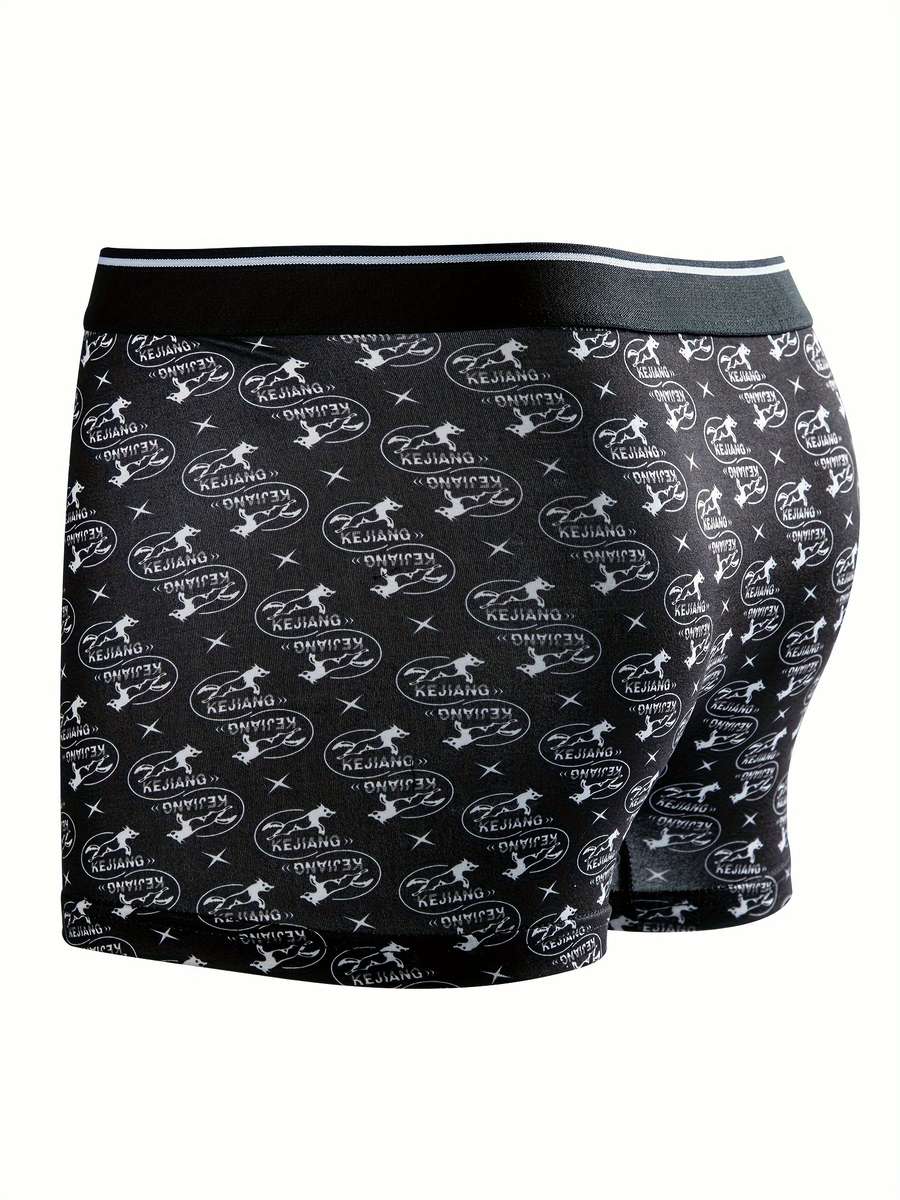 Mens Underwear Color 4Pcs Random Printing Sizem
