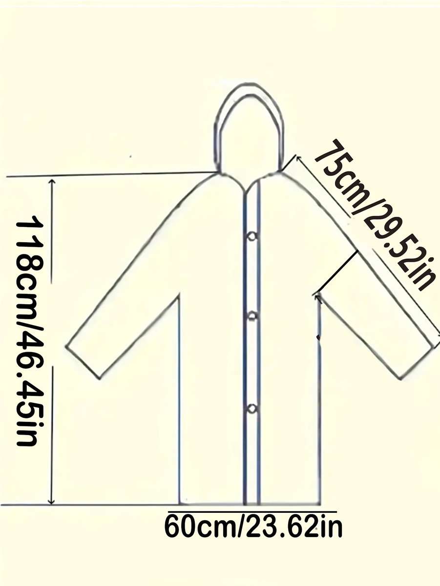 Raincoat Dark Brown Size Asian Onesize