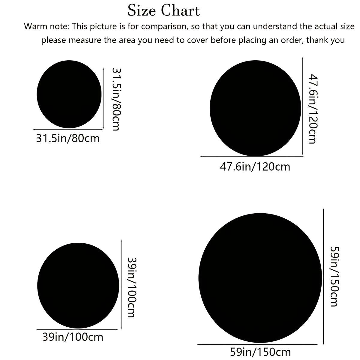 1Pc 59inch 150cm Floor Mat