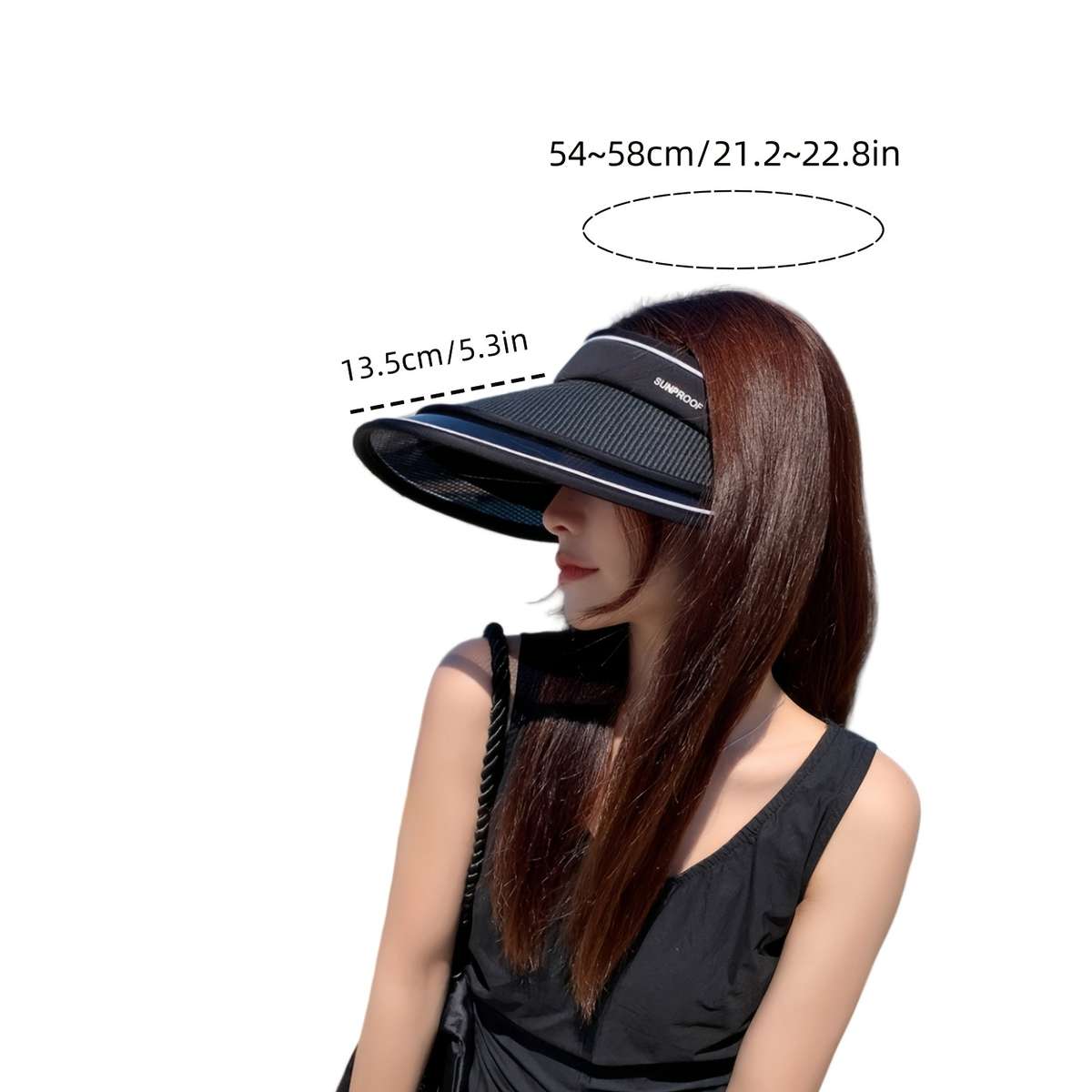 Unisex Summer Sun Visor Hats with UV Protection Breathable Nylon Design
