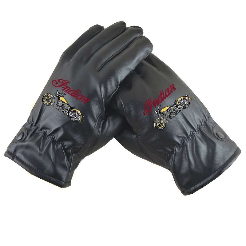 1 Pair Black Warm Gloves