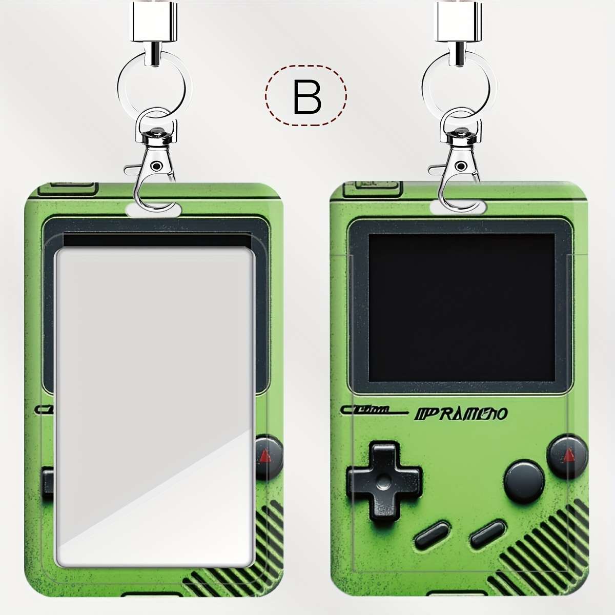 One Pack Red And White Game Console Pattern Series Doctor Nurse Card Holder Bus Card Holder Cam
