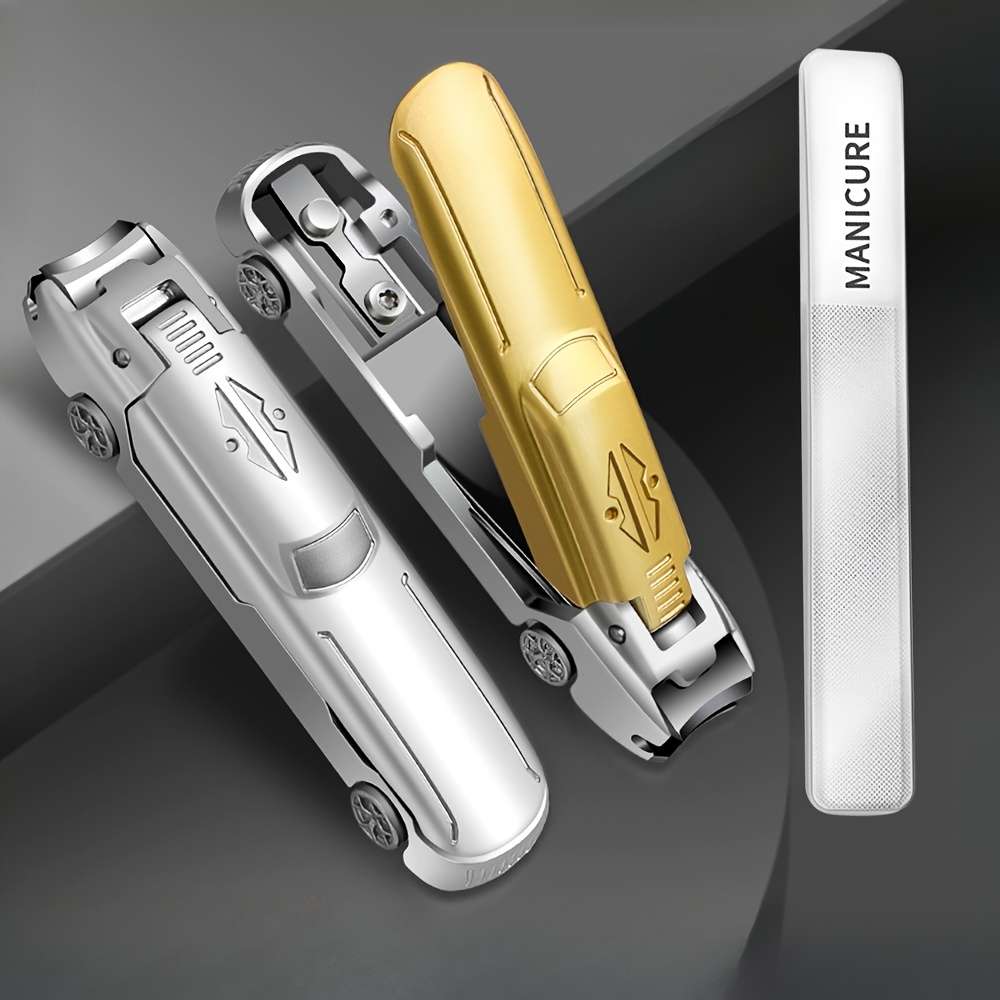 2pcs Original Nail Clipper Set Creative Car Styling Anti Splash Nail Scissors Portable Large Me