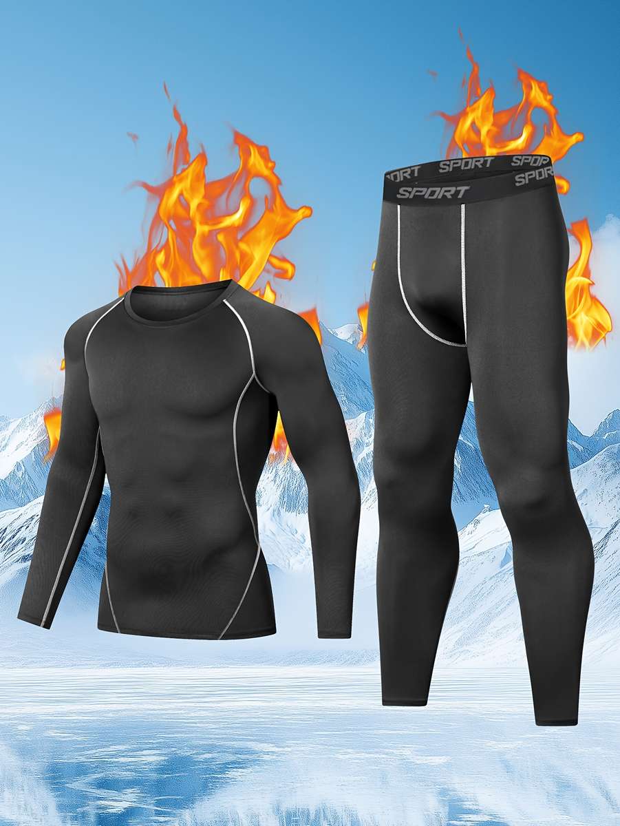 Thermal Underwear Color Black Sizexxl