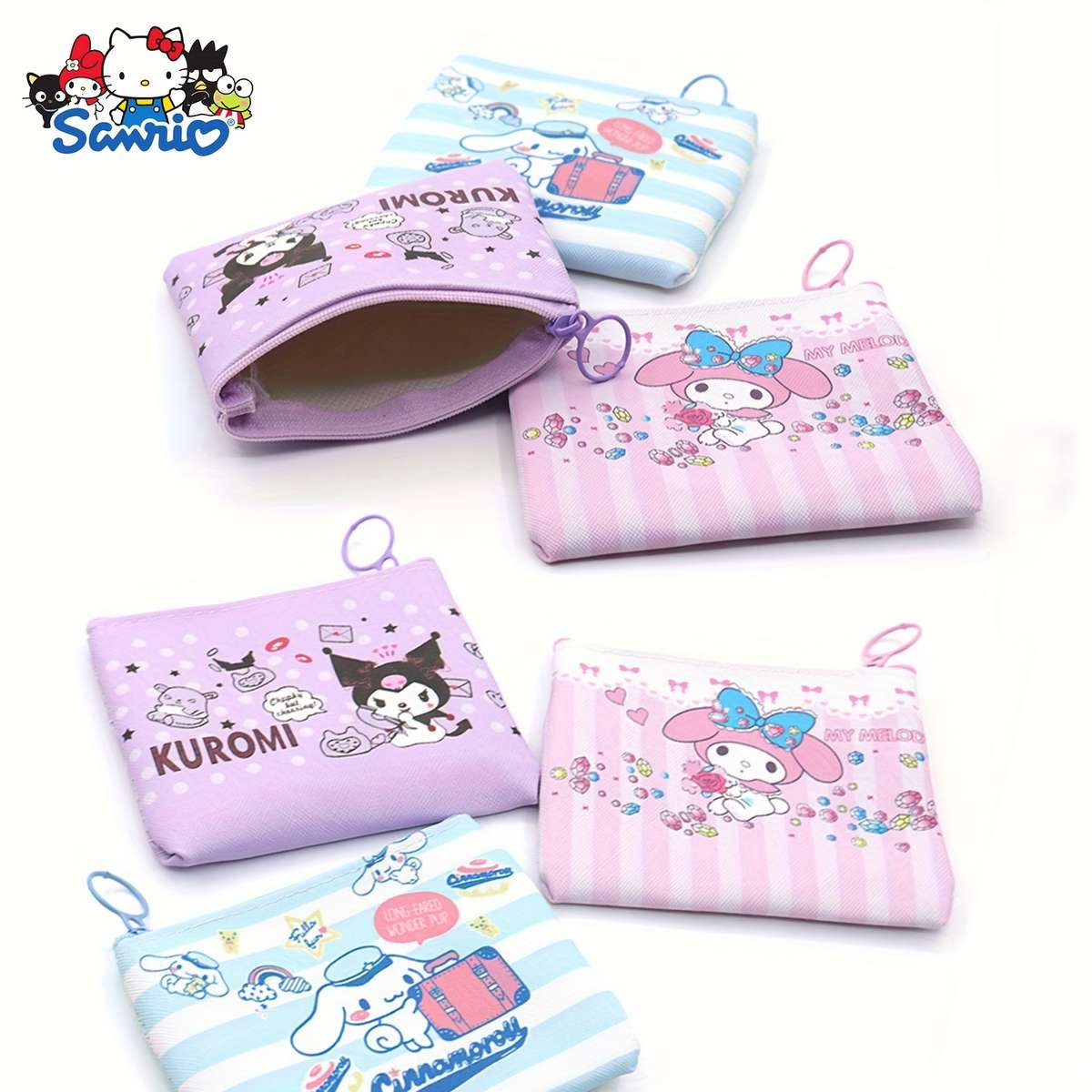 1pc Sanrio Hello Kitty Kuromi Melody Coin Purse Cute Coin Bag Women's Wallet Mini Bag