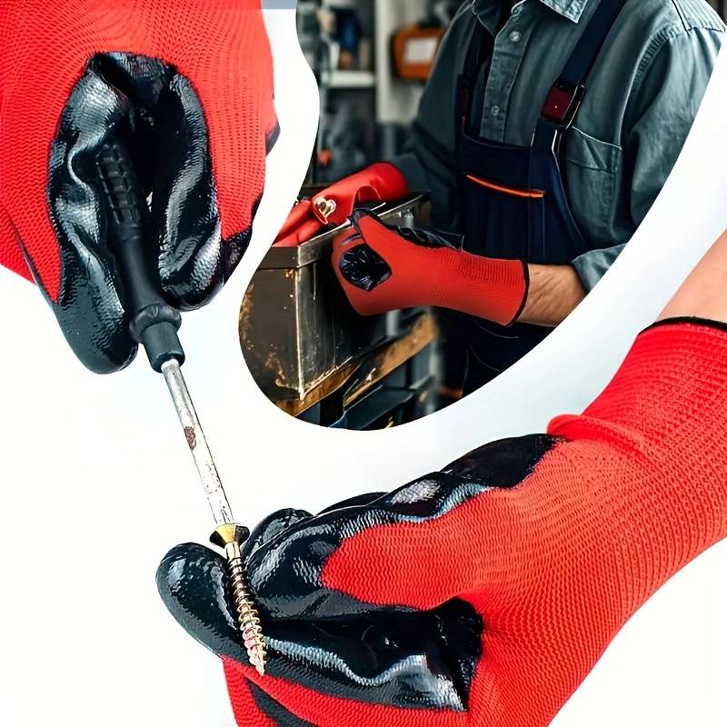 6 Pairs Multi Purpose Work Gloves