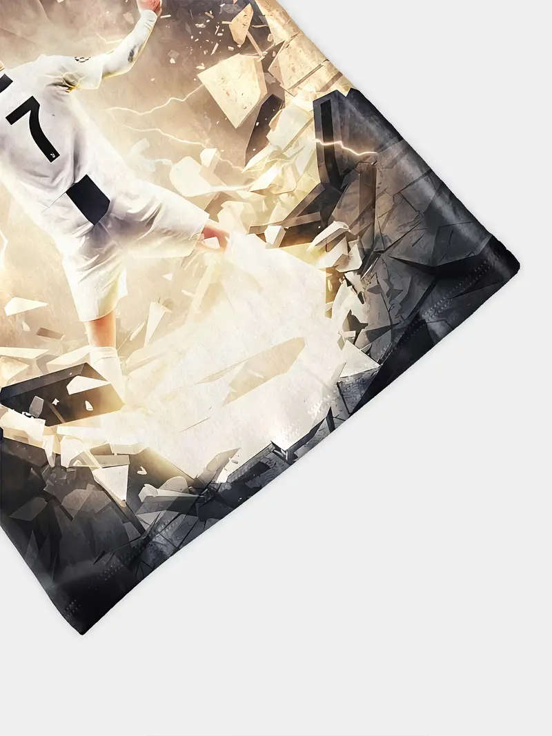 Kids Soccer T-Shirt, Crew Neck - Size: 9-10Y