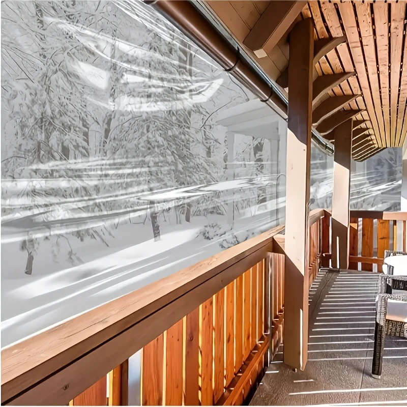 Waterproof UV Resistant Heavy Duty Clear Plastic Tarpaulin