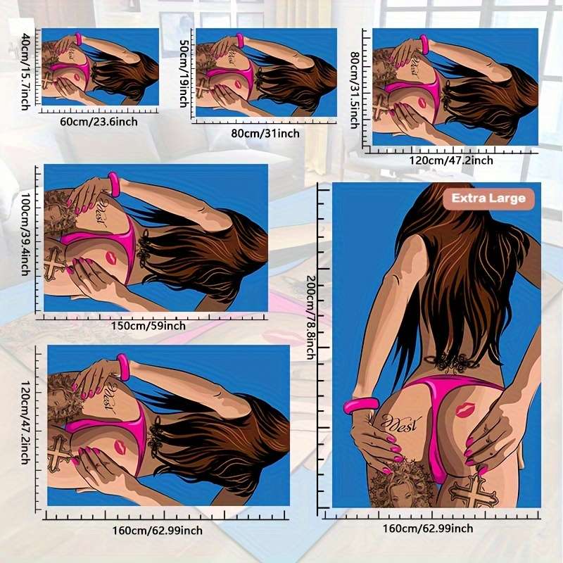 1Pc 5Ox8Ocm Floor Mat