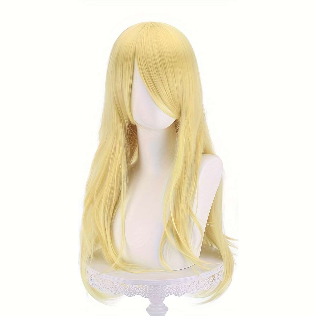 1Pc Golden 71.12cm Fashion Design Wig