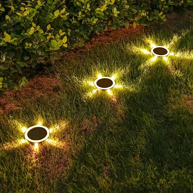 1pc Led Solar Ground And Wall Light