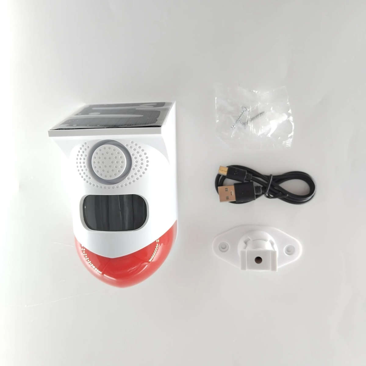 1pc High-Quality Solar-Powered Smart Alert System with Human Detector Advanced Outdoor Security for