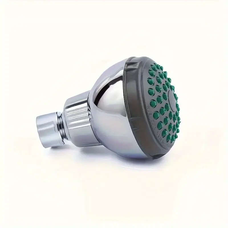 1pc Modern High-Pressure Shower Head Adjustable Angle Water-Saving Plastic Rainfall Spray Ideal for