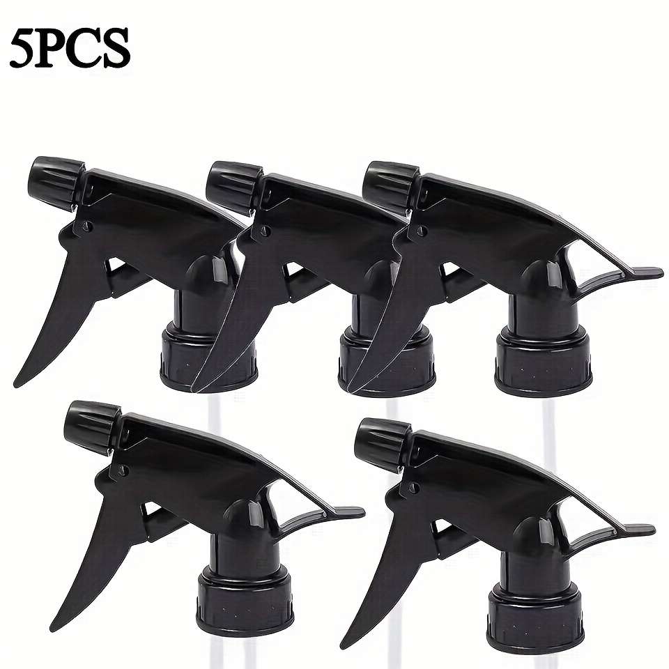 5Pcs Black Wide Application Spray Bottle Nozzles
