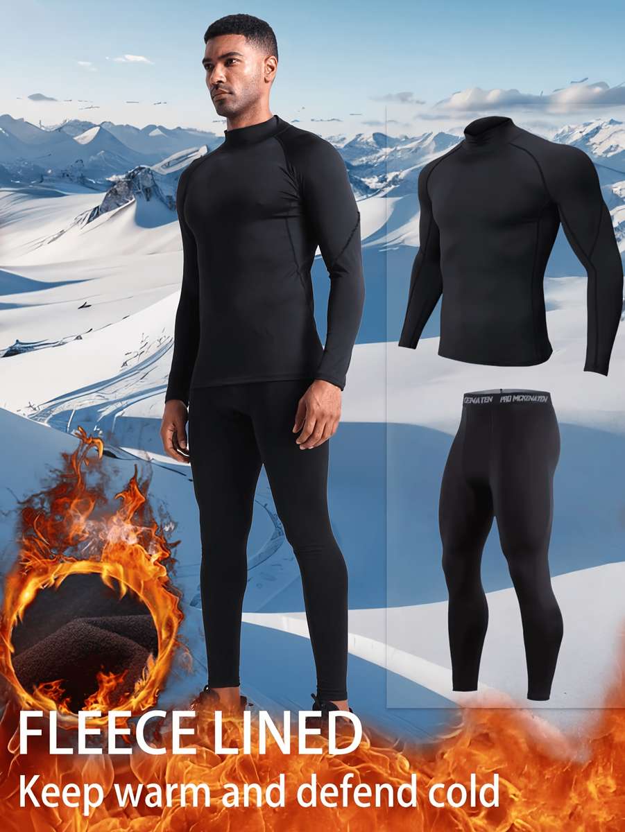 Thermal Underwear Color Black Sizexxl