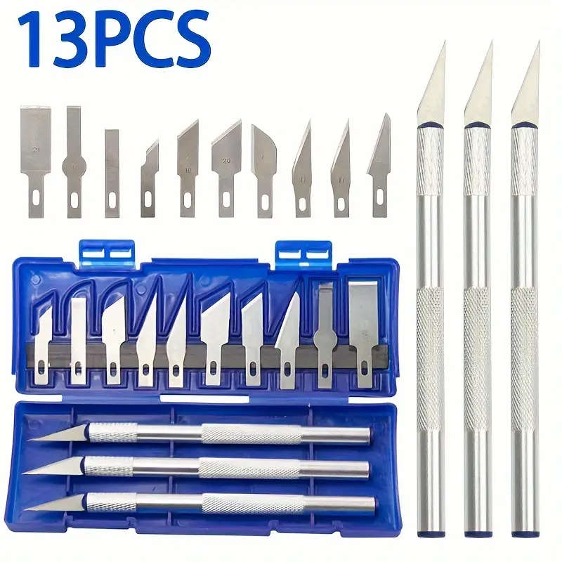 13pcs Metal Carving Knife Set