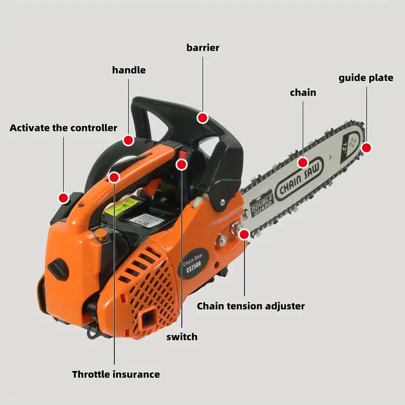Handheld Gasoline Powered Chainsaw