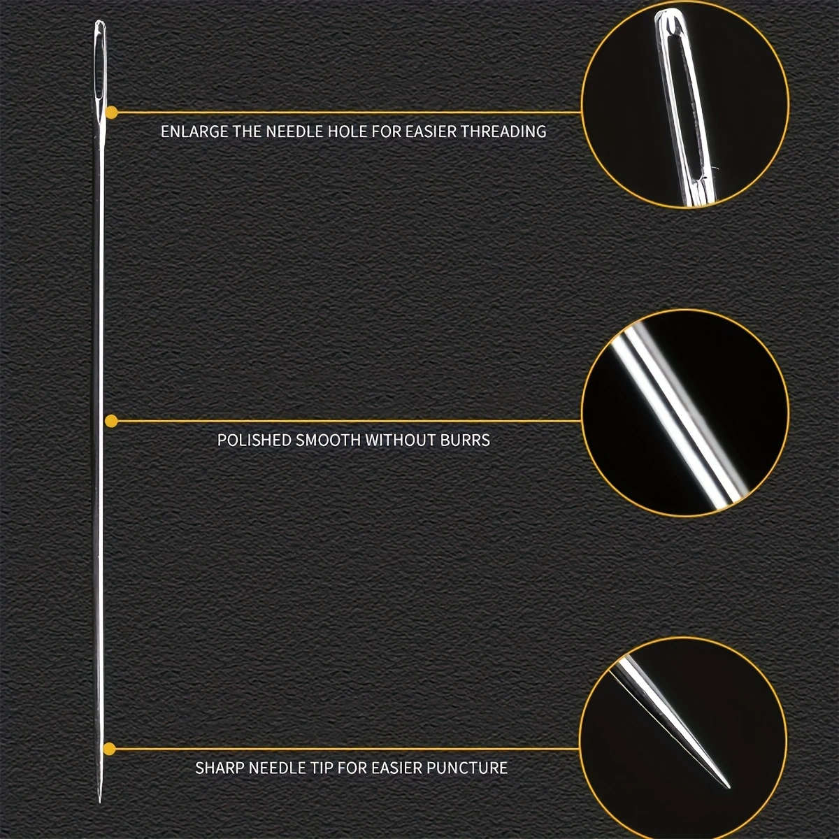 18 Large Eye Sewing Needles