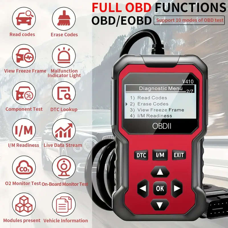 FULL OBD2 CAR DIAGNOSTIC SCANNER