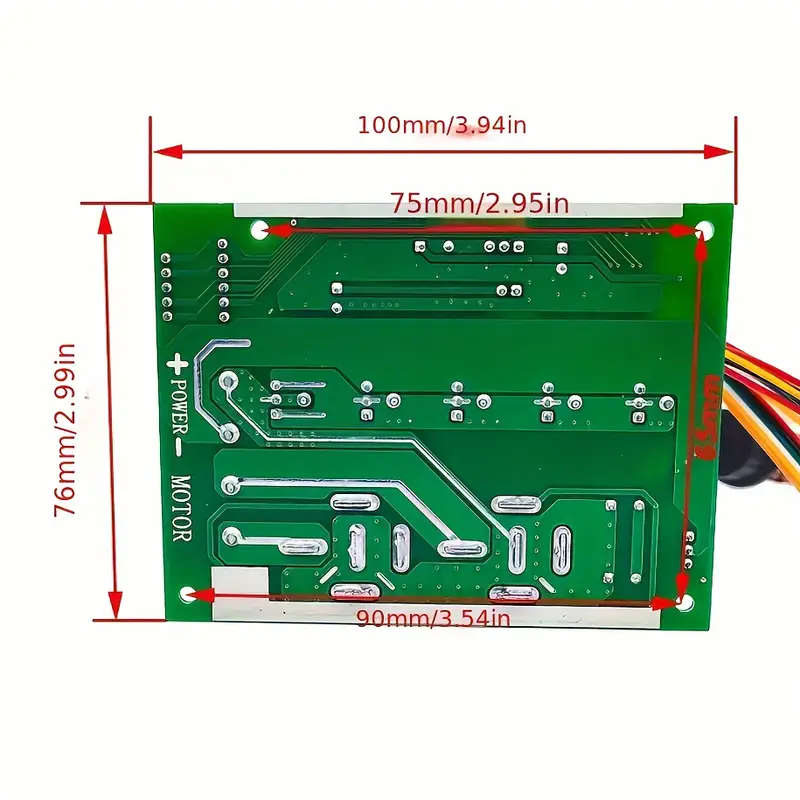 60A Adjustable Dc Motor Speed Controller With Led Digital Display Pwm Regulator