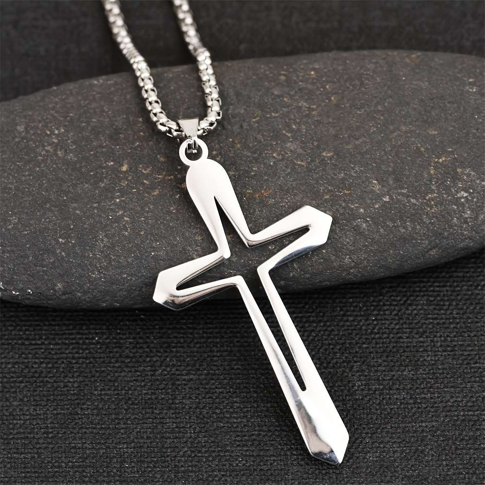 1 Piece Silvery Jesus Theme Pendant