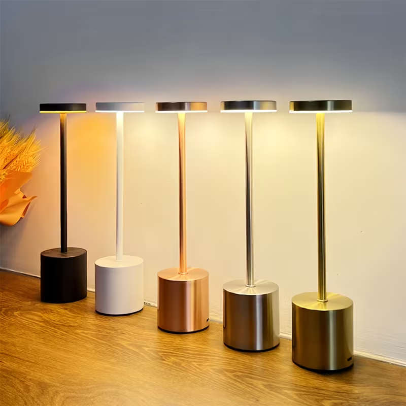 2pc Dimmable LED Desk Lamp White