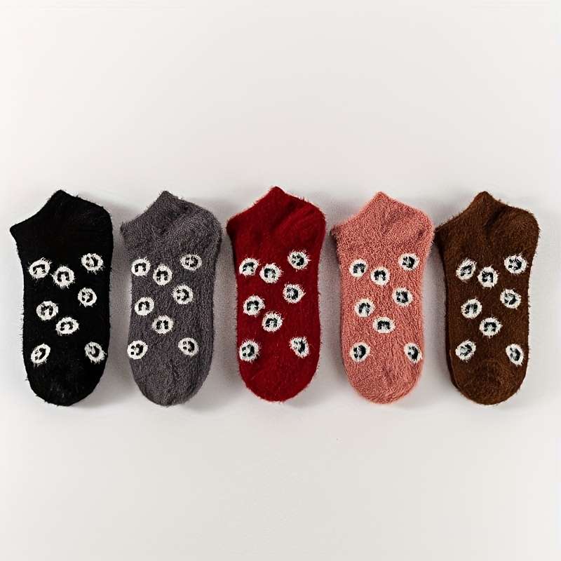 Sock 5 Pairs Pink  One Size