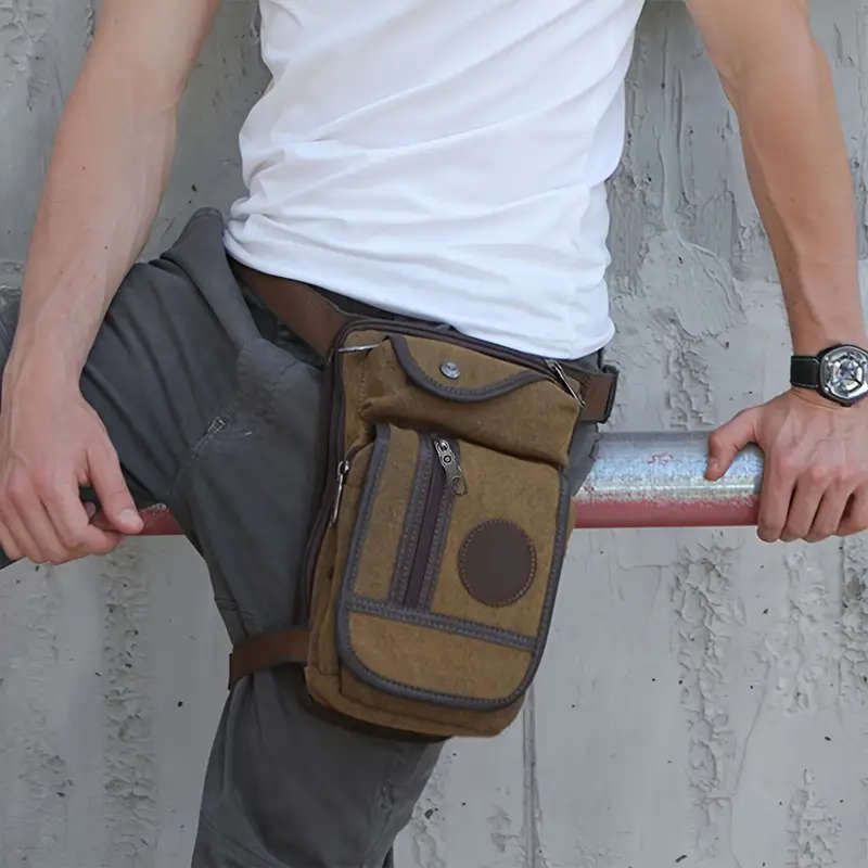 Men's Tactical Canvas Belt Bag
