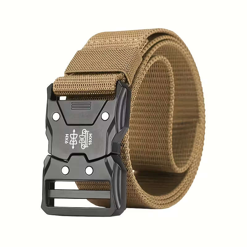 Men's Denim Belt with Quick-Release Buckle