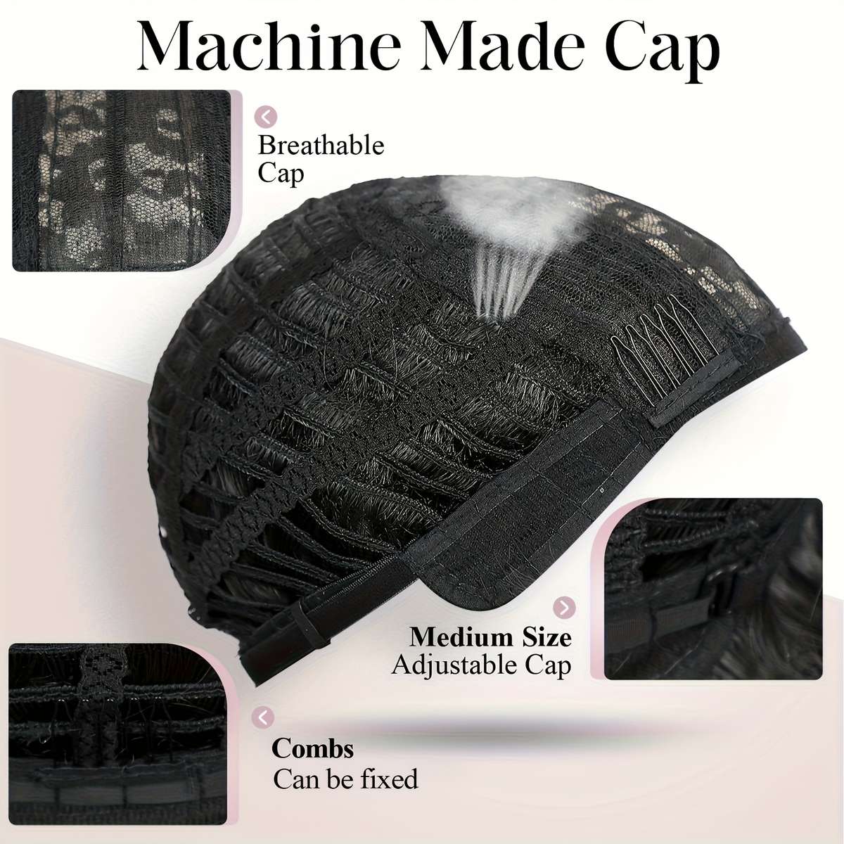 1Pc Mix Brown 25.4cm Fashion Design Wig