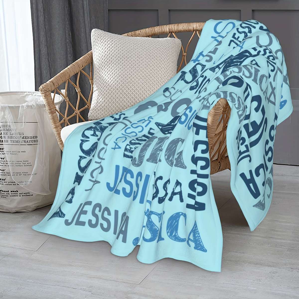 1ps Blanket Color Dark Blue size 130x150cm