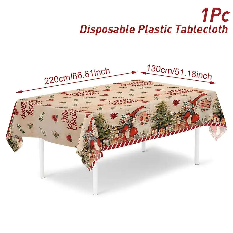 1 Extra-Large Christmas Tablecloth