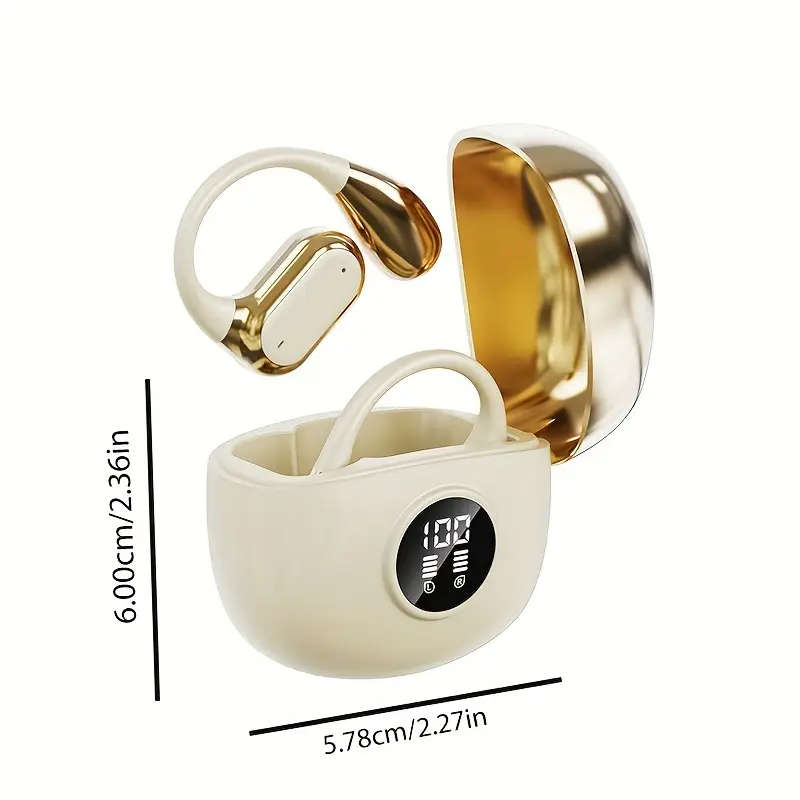 On-Ear Wireless Headphones Comfortable Deep Bass HIFI Sound with Touch Control Rechargeable