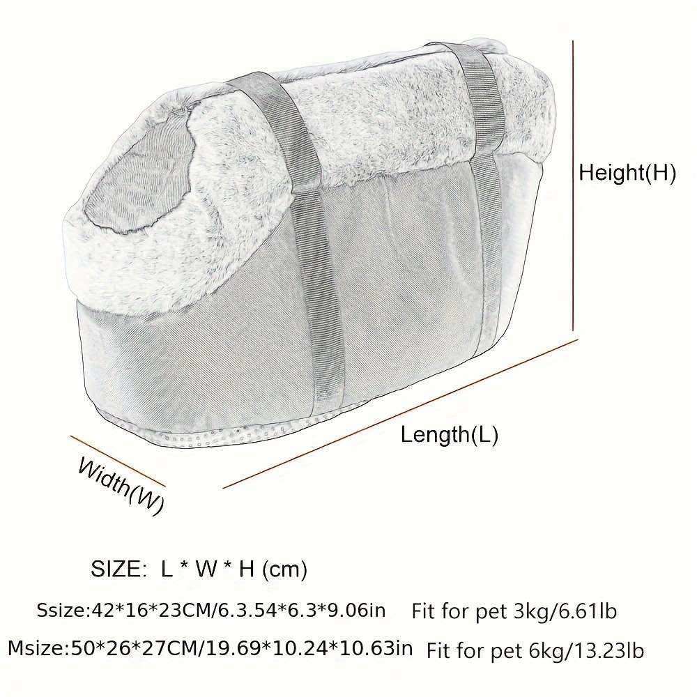 Brown pilesize M: 50x26cm/19.68x10.23in Pet Bag