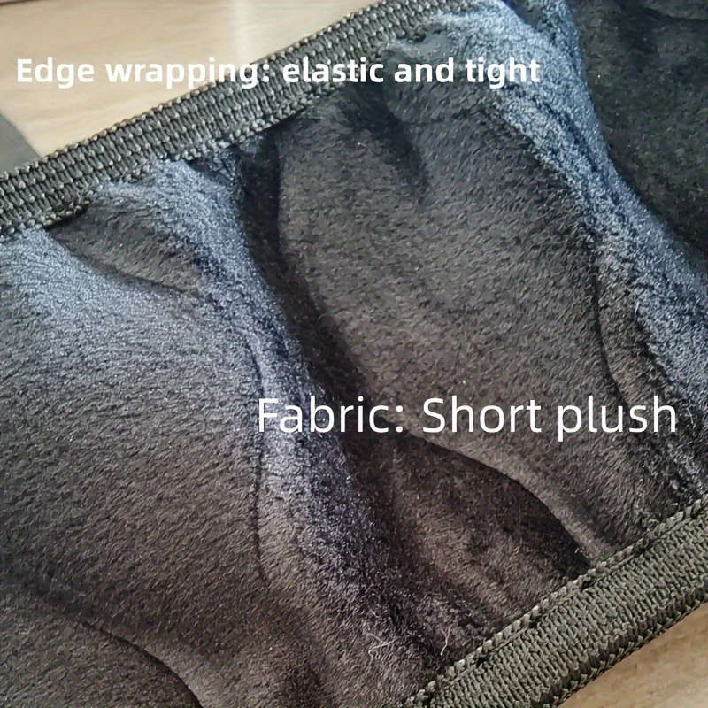 1pc Short Plush Steering Wheel Cover Without Inner Ring for Cars Suitable for Car Interiors Warm for