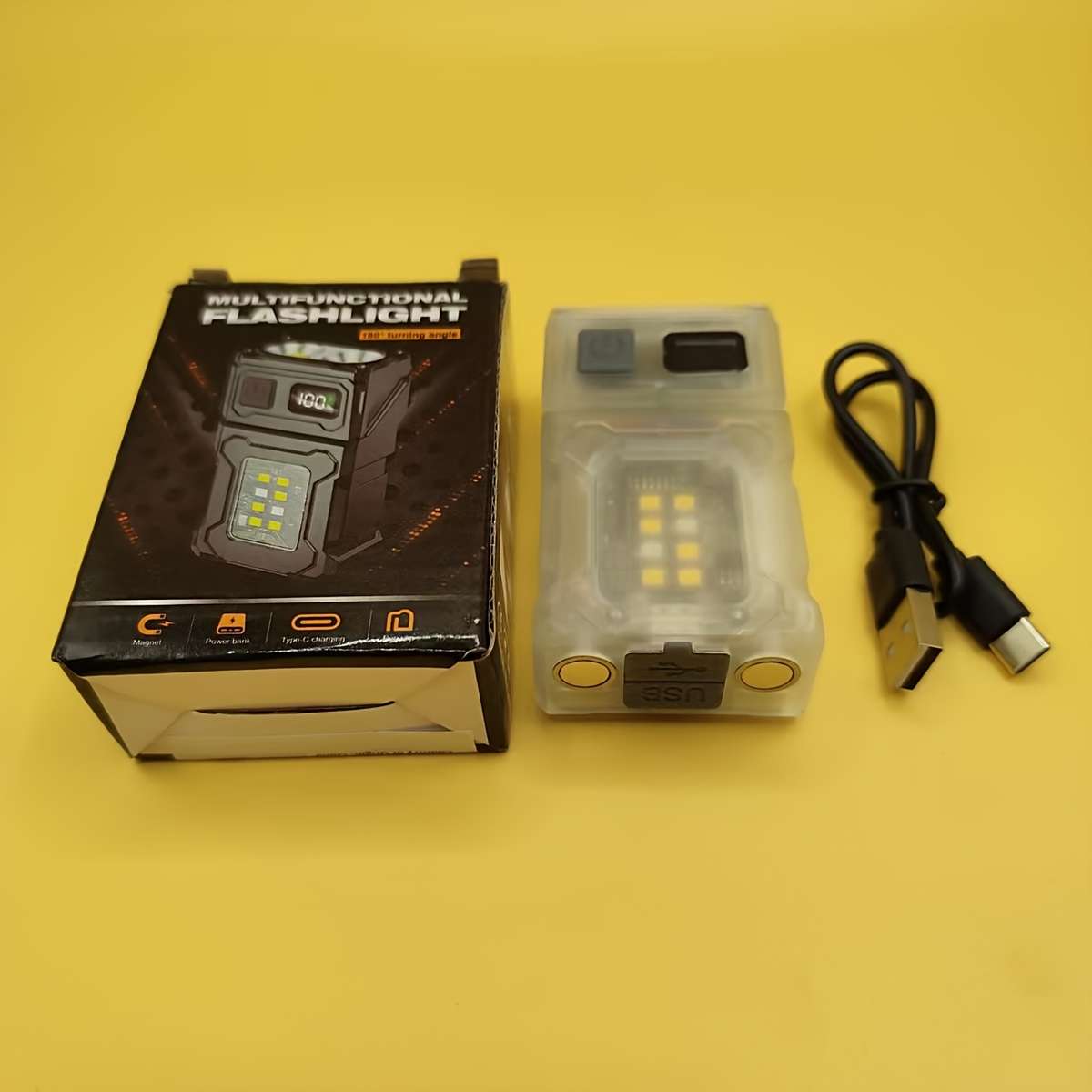 1PC Black Flashlight