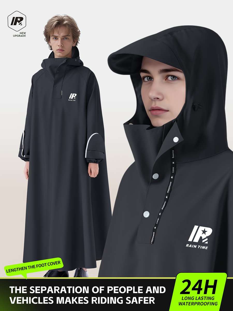 Raincoat Black Size Uk M