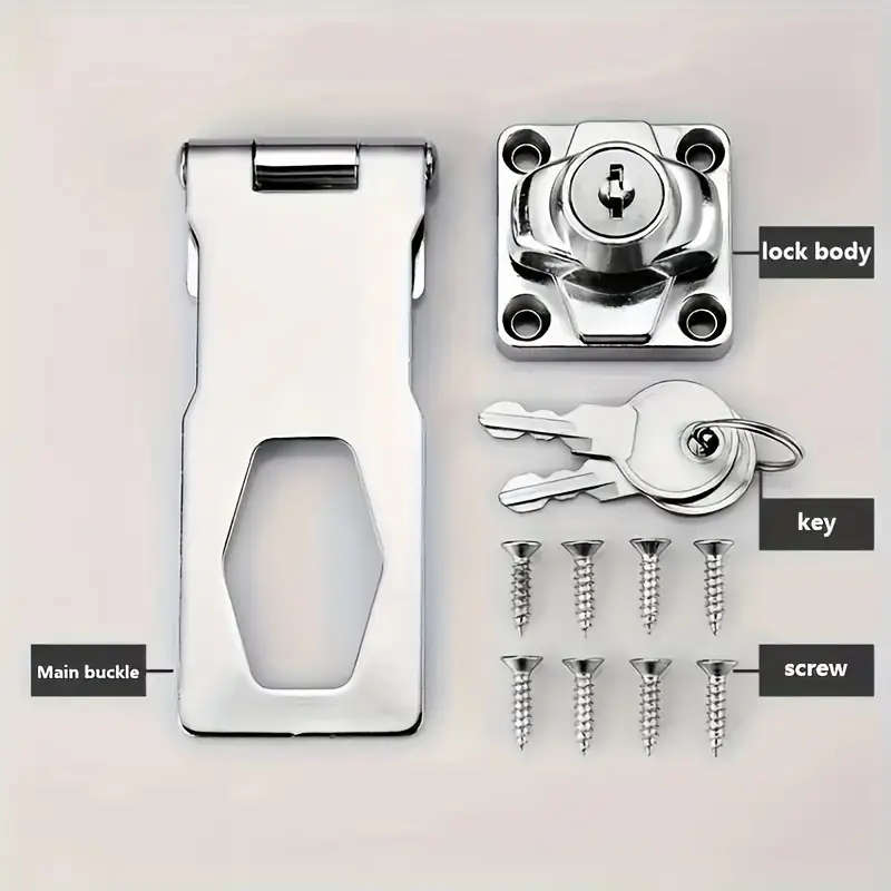 1 Metal Security Lock With Anti-Theft Cylinder