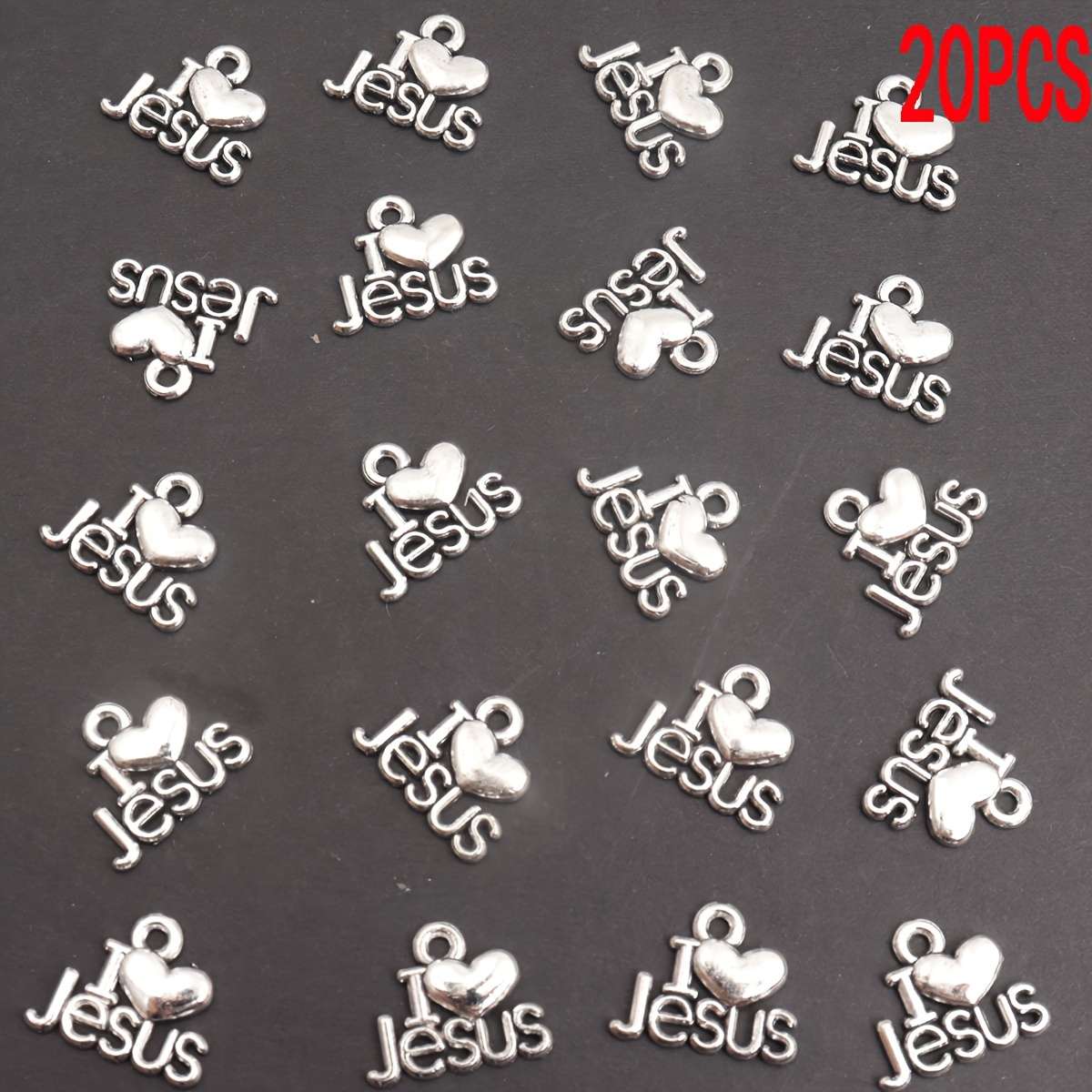 1 Piece Antique Silvery Jesus Theme Pendant