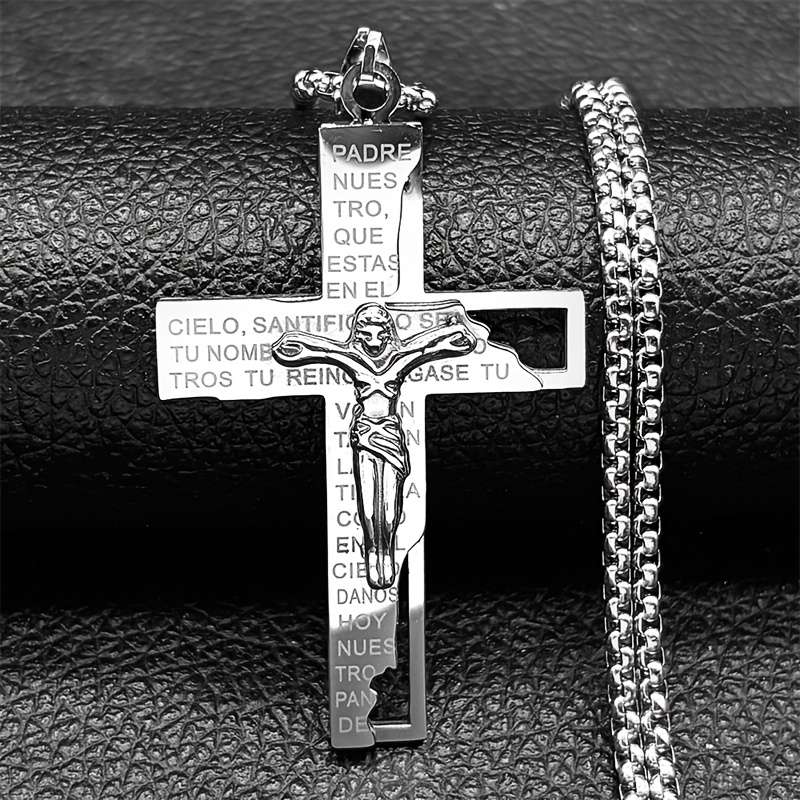 1 Piece Silvery Jesus Theme Pendant