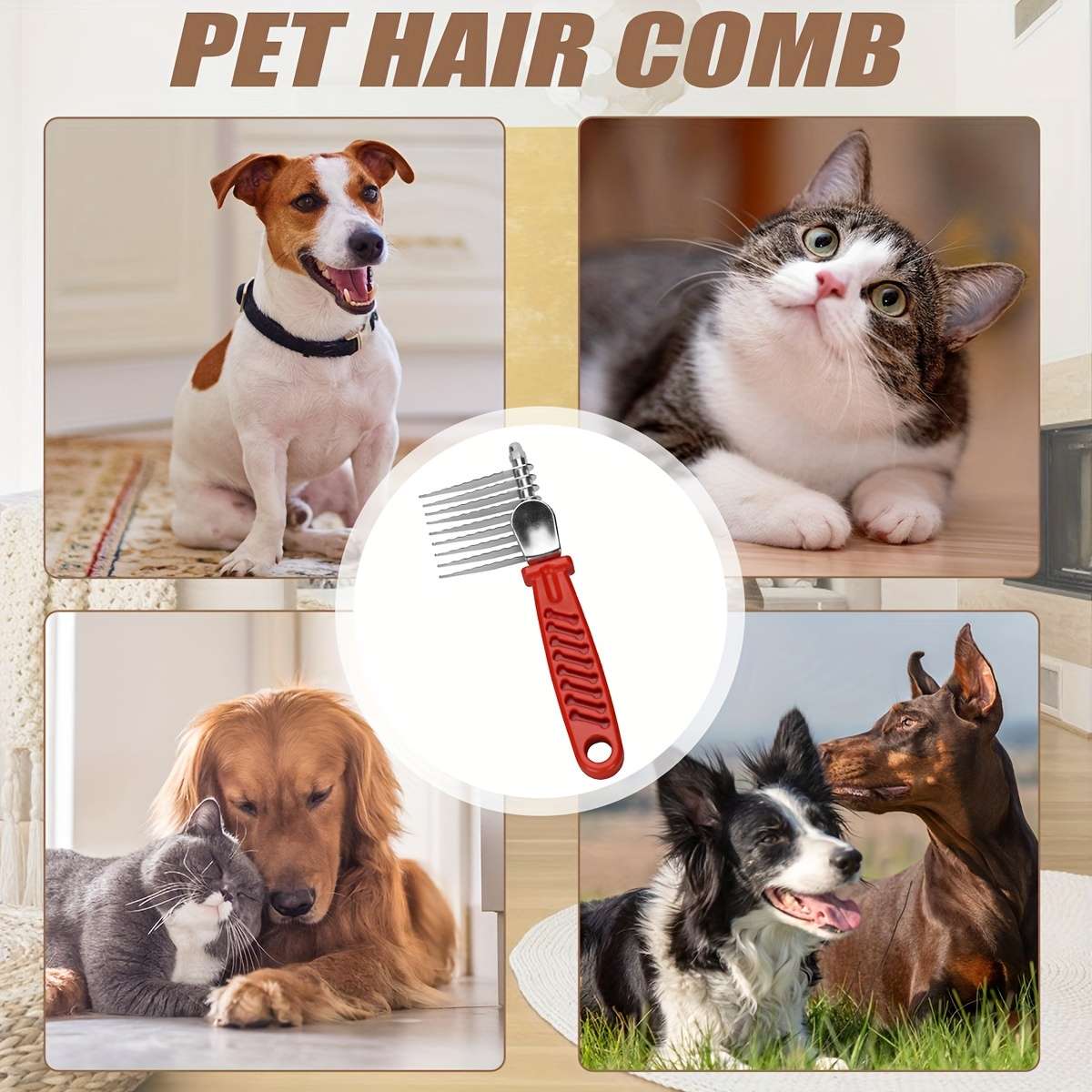 Red Pet Comb