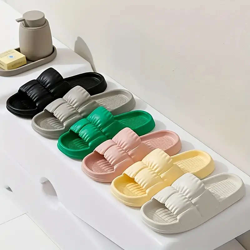 Women's Simple Indoor Slippers Black 38-39