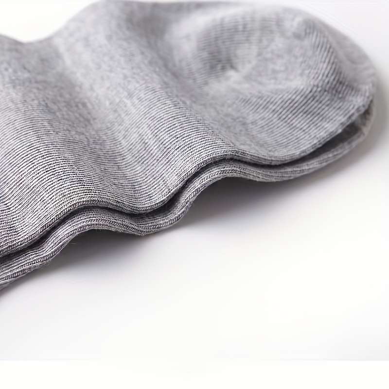 5 Pairs Light Grey High Elastic Socks