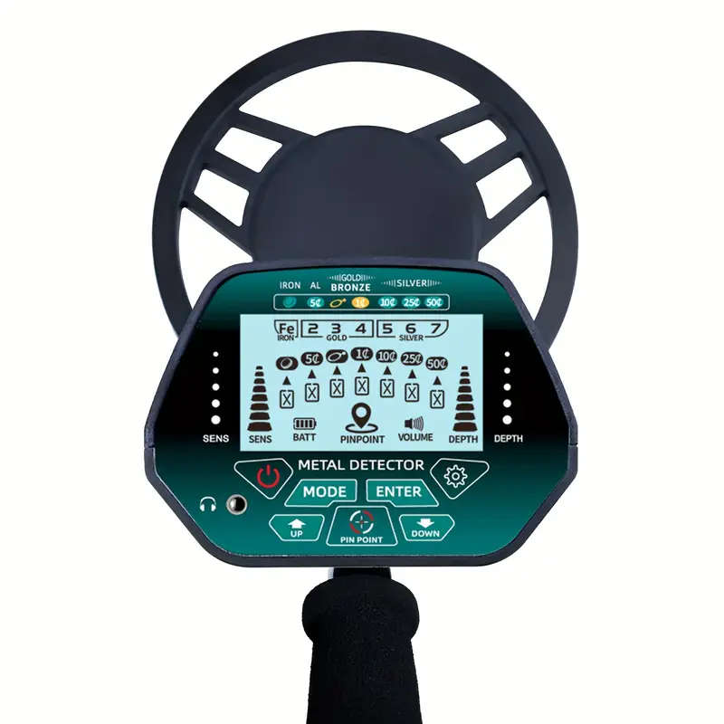 Professional High Precision Metal Detector with LCD Screen