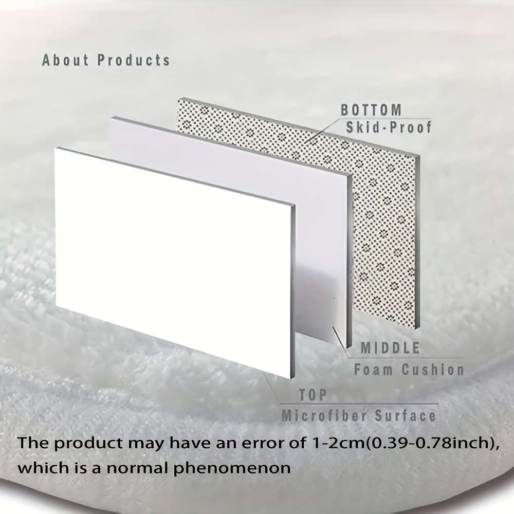 1Pc Diameter 100cm 39.37inch Floor Mat