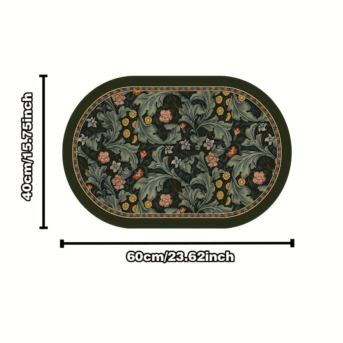 1Pc 50x80cm 19.69x31.5inch Floor Mat