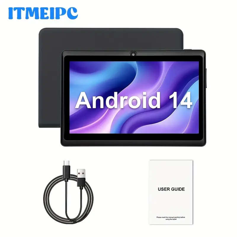 7" IPS HD Android 14 Tablet (4GB + 32GB ROM)