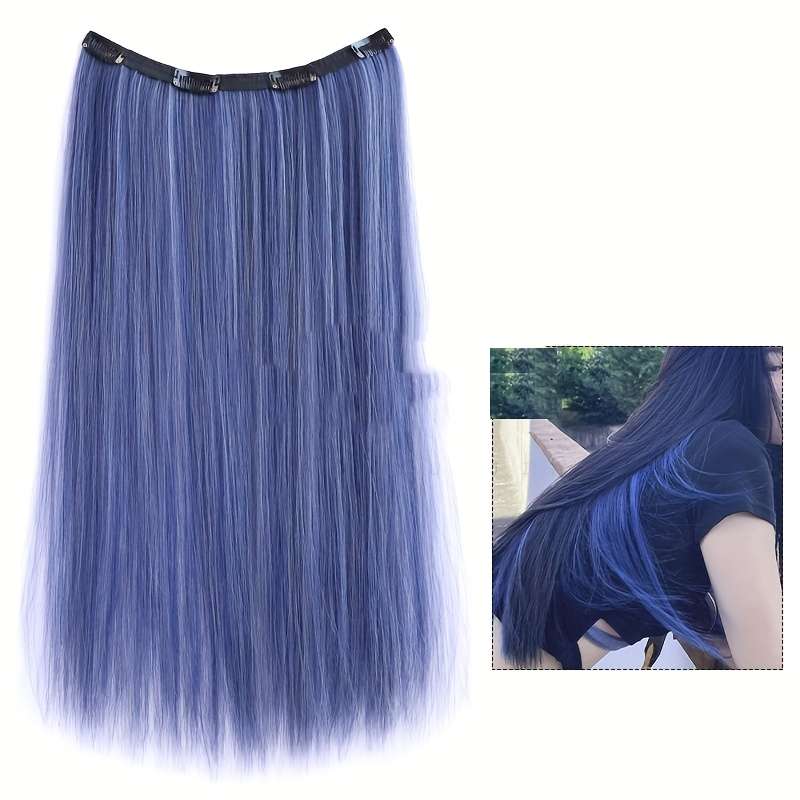 1Pc Ash Blue 55.88cm Fashion Design Wig