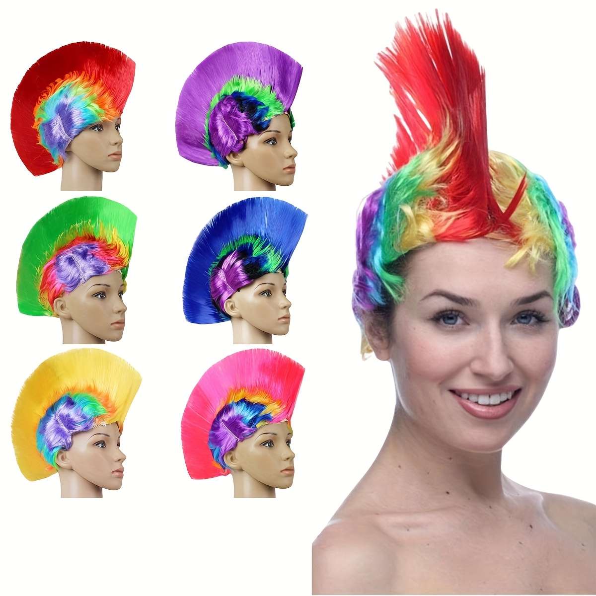 1Pc Red 30.48cm Fashion Design Wig