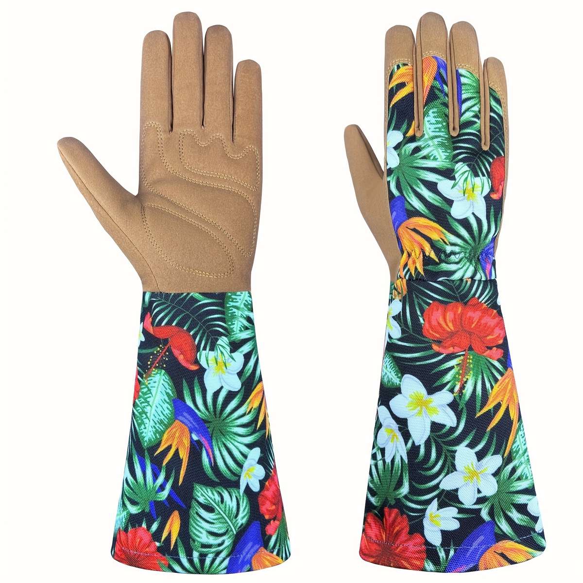 1 Pair Brown Size M-L Household Cleaning Gloves